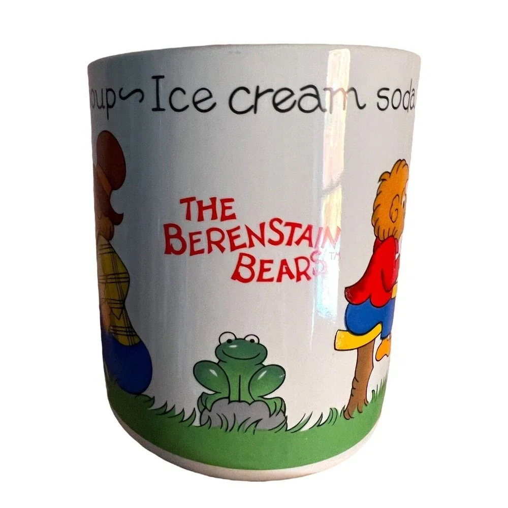 Vintage 1987 Berenstain Bears Coffee Mug Cup Cold Milk Hot Soup Princess House
